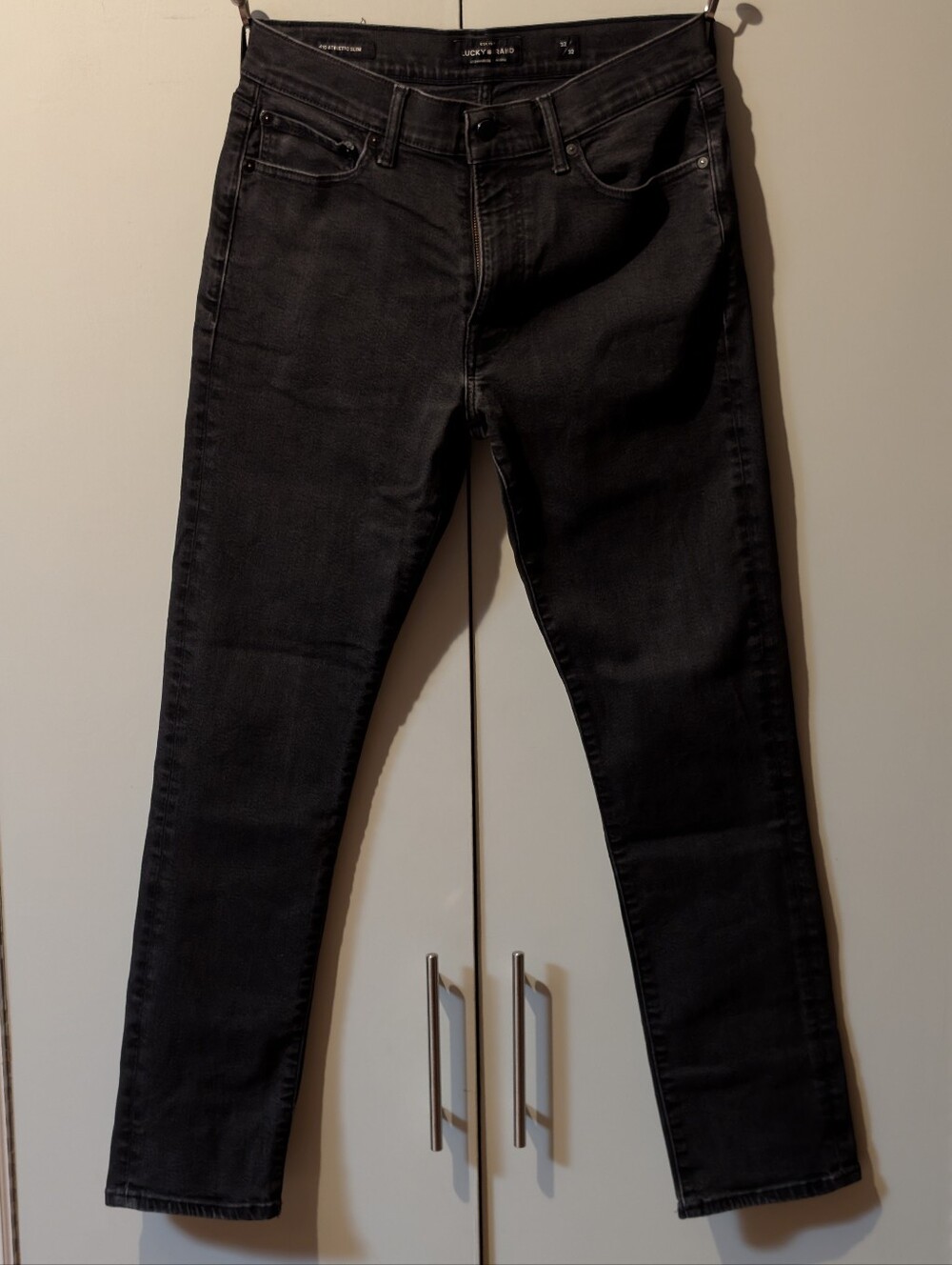 Lucky Brand 410 Athletic Slim Black Jeans Denim 32x32